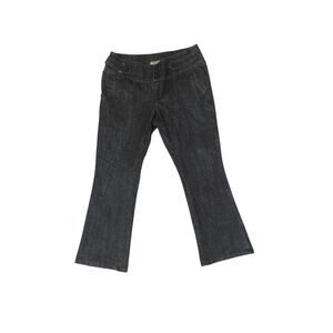 Boom Boom Jeans Dark Wash Sailor Button Y2K Bootcut High Rise Denim Jeans